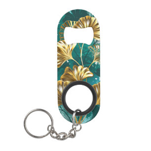 Tak met gouden bladeren Ginko Biloba Mini Flessenopener