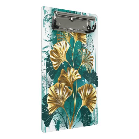 Tak met gouden bladeren Ginko Biloba Mini Klembord (Schuin)