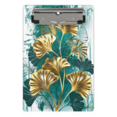 Tak met gouden bladeren Ginko Biloba Mini Klembord (Voorkant)