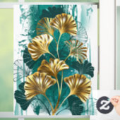 Tak met gouden bladeren Ginko Biloba Raamsticker (Huis)