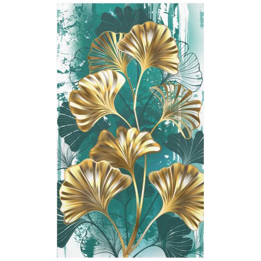 Tak met gouden bladeren Ginko Biloba Tafelkleed (Voorkant)