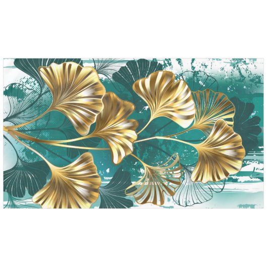 Tak met gouden bladeren Ginko Biloba Tafelkleed (Voorkant (Horizontaal))