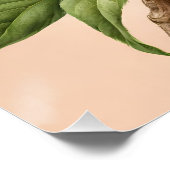 tak met perzikvrucht illustratie perfect poster (Hoek)