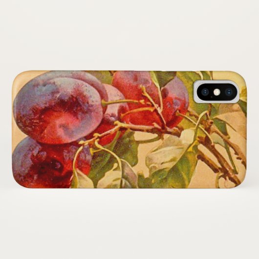 Tak met Plums Case-Mate iPhone Case (Achterkant (horizontaal))