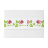 Tak met roze kersenbloesem lente bruiloft uitnodigingen wikkel (Achterkant Voorbeeld)