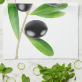 Tak met zwarte olijven theedoek (Gevouwen)