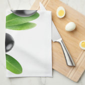 Tak met zwarte olijven theedoek (Quarter Fold)