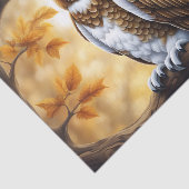 Tak Uil Bruin en Witte Vogel Tissuepapier (Detail)