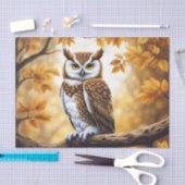 Tak Uil Bruin en Witte Vogel Tissuepapier (Craft)