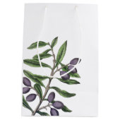 tak van de olijfboom | Groen Paarse Medium Cadeauzakje (Achterkant)