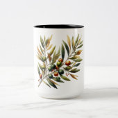 tak van de olijven tweekleurige koffiemok (Center)