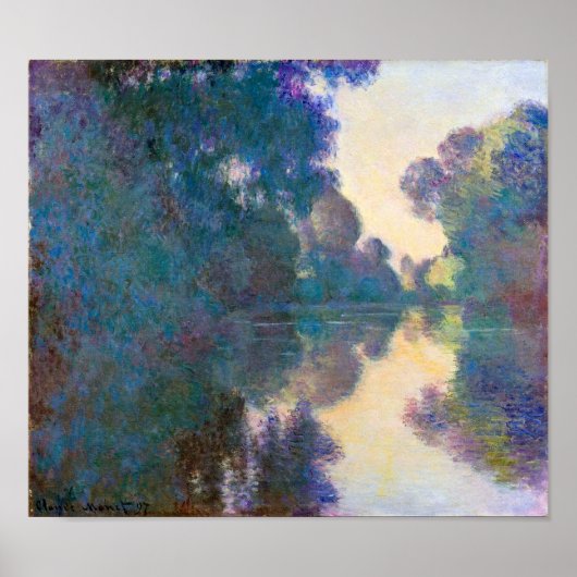 Tak van de Seine bij Giverny, Monet Poster (Voorkant)
