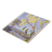 Tak van een Grevillea en uitzicht op de rivier de Tegeltje (Zijkant)