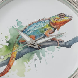 Tak van kleuren: Chameleon Art Horloge