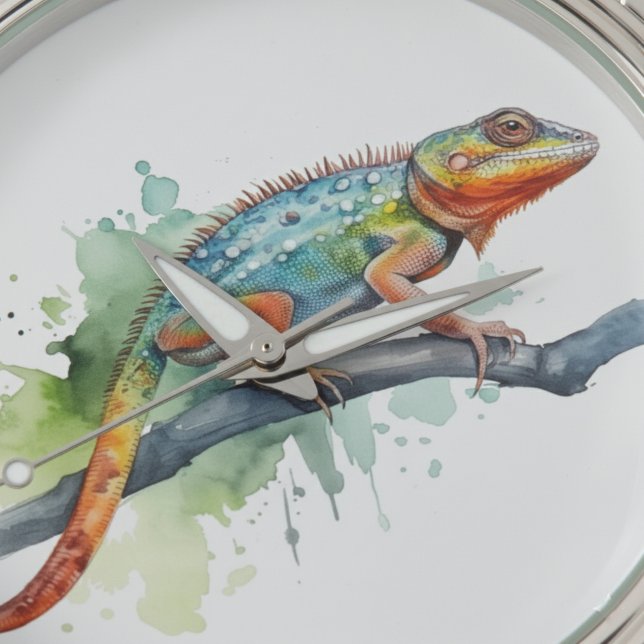 Tak van kleuren: Chameleon Art Horloge (Creator heeft geüpload)