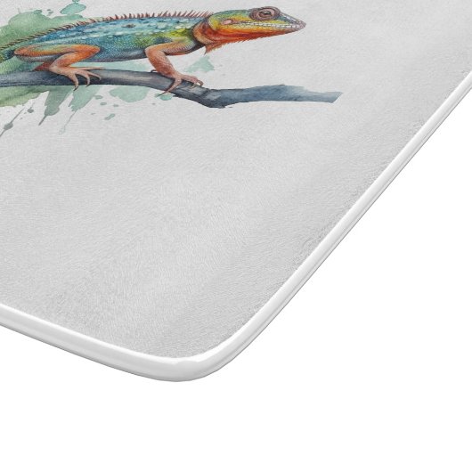 Tak van kleuren: Chameleon Art Snijplank (Hoek)