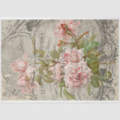 Tak van Pink Roses Decoupage Tissue Paper Tissuepapier (Voorkant)