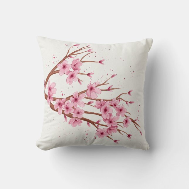tak van sakurbloemen kussen (Voorkant)
