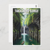 Takachiho Gorge Japan Travel Briefkaart (Voorkant / Achterkant)