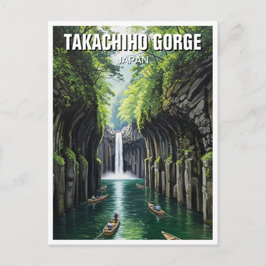 Takachiho Gorge Japan Travel Briefkaart (Voorkant)