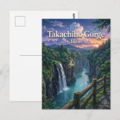 Takachiho-kloof Japan Briefkaart (Voorkant / Achterkant)