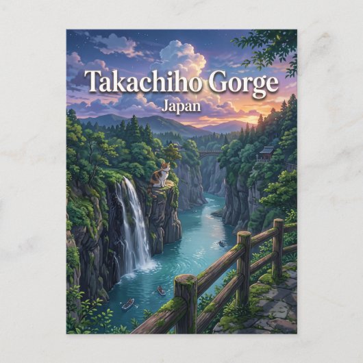 Takachiho-kloof Japan Briefkaart (Voorkant)