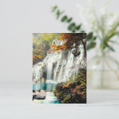 TAKAGI Glass Magic Lantern AMADARE WATERFALL Briefkaart (Staand voorkant)