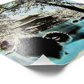 TAKAGI Glass Magic Lantern Slide KINKAKUJI GARDENS Foto Afdruk (Hoek)