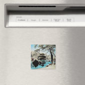 TAKAGI Glass Magic Lantern Slide KINKAKUJI GARDENS Magneet (Insitu (Vaatwasser))