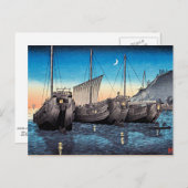 Takahashi - Junks in Inatori Bay, Izu Briefkaart (Voorkant / Achterkant)