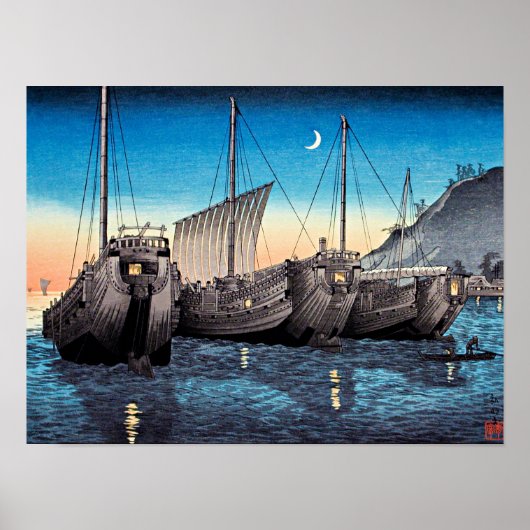 Takahashi - Junks in Inatori Bay, Izu Poster (Voorkant)