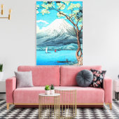 Takahashi - Mount Fuji uit het meer van Yamanaka Canvas Afdruk (Insitu (Woonkamer))