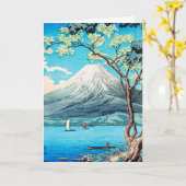 Takahashi - Mount Fuji uit het meer van Yamanaka Kaart (Gele Bloem)