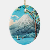 Takahashi - Mount Fuji uit het meer van Yamanaka Keramisch Ornament (Rechts)