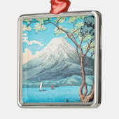 Takahashi - Mount Fuji uit het meer van Yamanaka Metalen Ornament (Links)