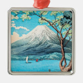 Takahashi - Mount Fuji vanuit Lake Yamanaka Metalen Ornament (Voorkant)