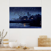 Takahashi - Starry Night, famous painting Poster (Keuken)