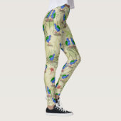 Takahe NZ / Aotearoa vogels Patroon Leggings (Rechts)