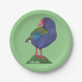 Takahe NZ Papieren Bordje (Voorkant)