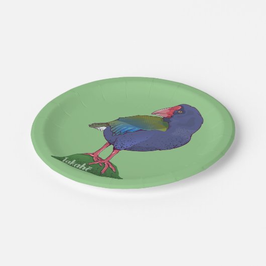 Takahe NZ Papieren Bordje (Gekanteld)