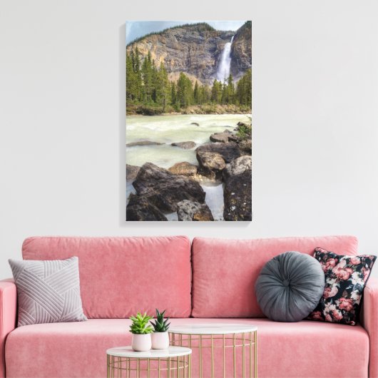 Takakkaw-Herfsten Canvas Afdruk (Insitu (Woonkamer))