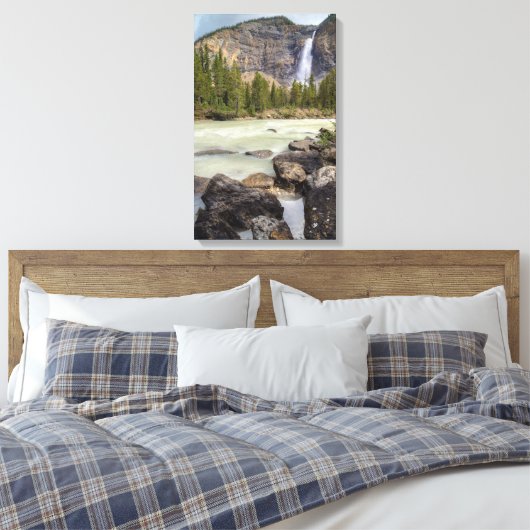 Takakkaw-Herfsten Canvas Afdruk (Insitu (Slaapkamer))