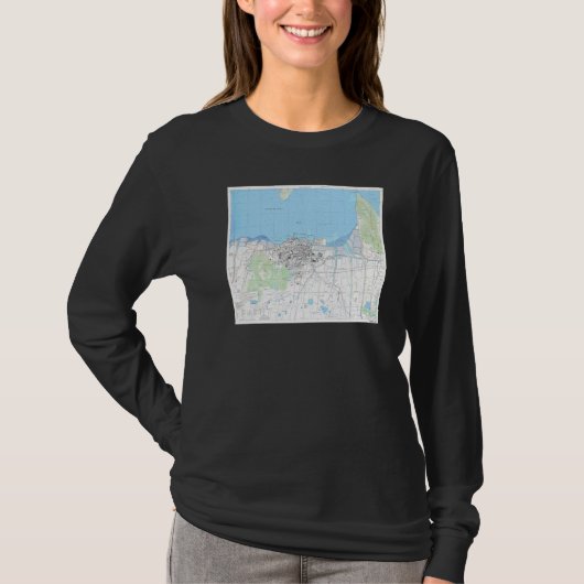  Takamatsu Japan Map 1945 T-shirt (Voorkant)