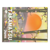 Takamatsu Japan reisposter Notitieblok (Voorkant)