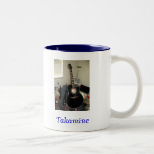 Takamine Guitar (2-toon-Mok) Tweekleurige Koffiemok