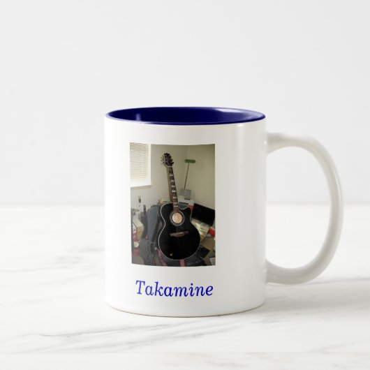 Takamine Guitar (2-toon-Mok) Tweekleurige Koffiemok (Rechts)