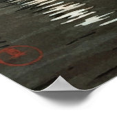 Takanawa Sengakuji Temple van Tsuchiya Koitsu Poster (Hoek)