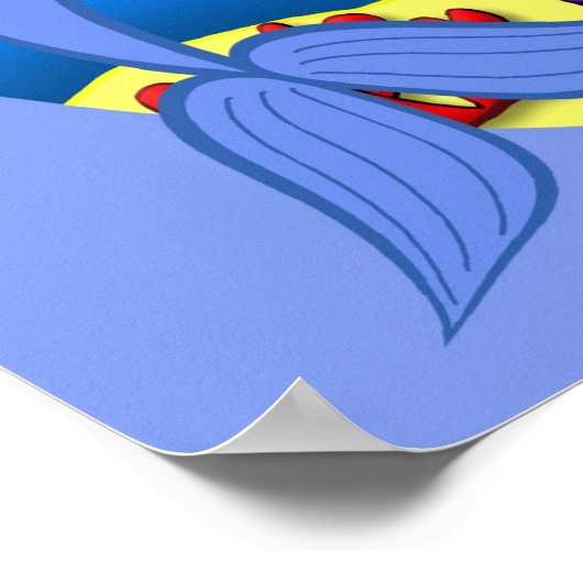 Takara the Blue Merfaery and Dolphin Poster (Hoek)