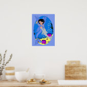 Takara the Blue Merfaery and Dolphin Poster (Keuken)
