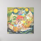 Takarabune: The Treasure Ship of Good Fortune Canvas Afdruk (Voorkant)
